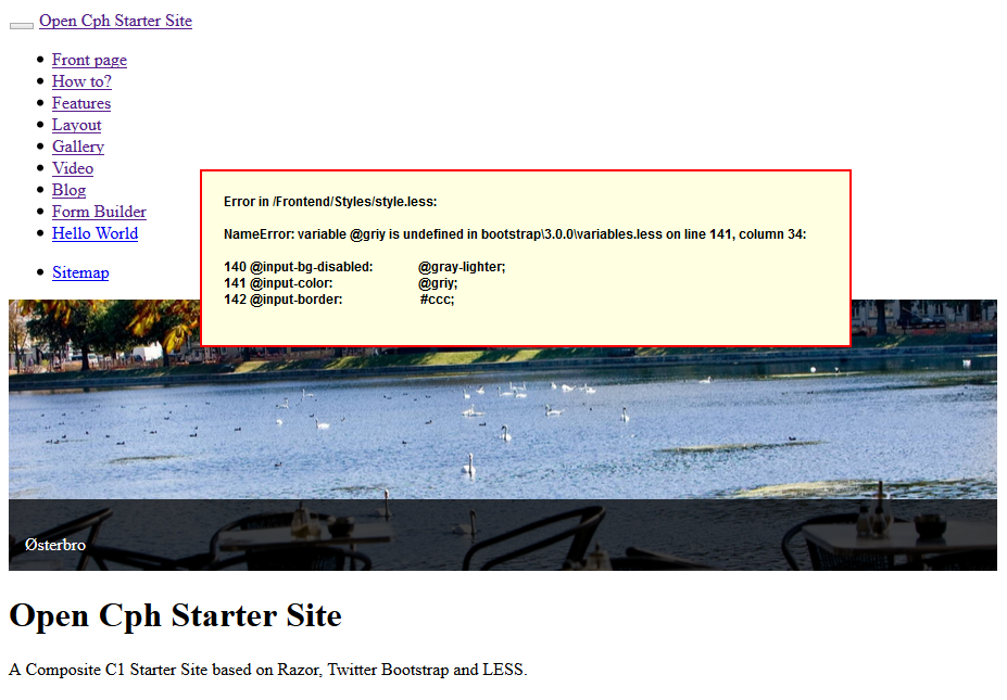 Broke the LESS compilation? We’ll help here as well 