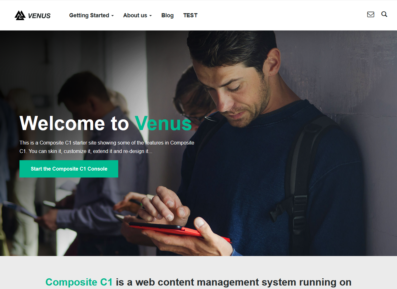 Venus, a new responsive starter site