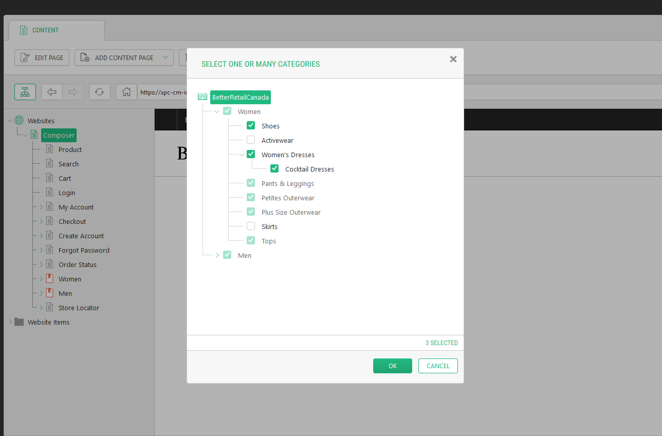 Selection Counter on Hierarchical Selectors