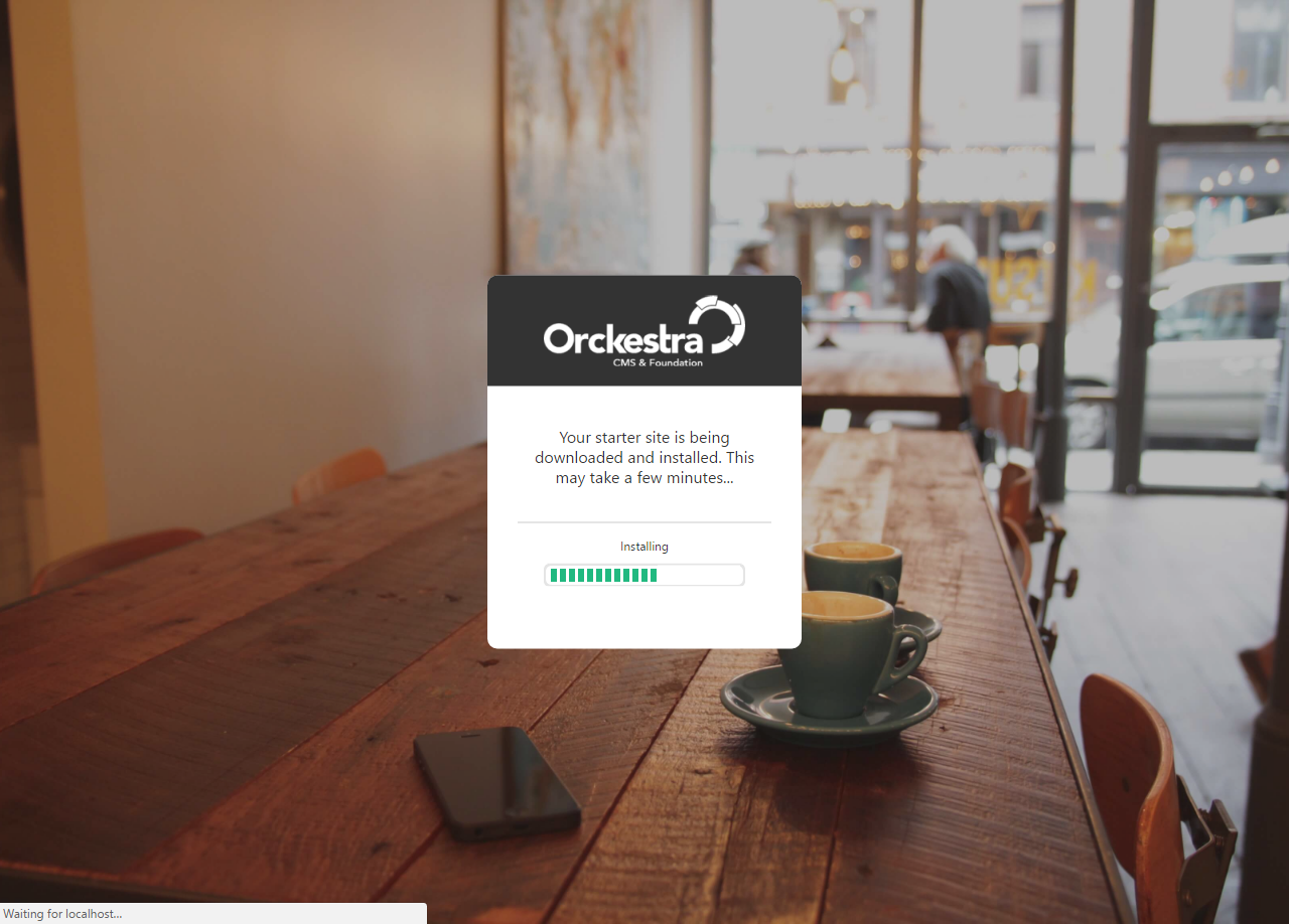 Faster initial CMS setup