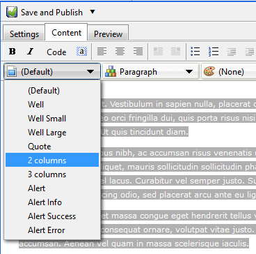 Block Selector in Visual Editor
